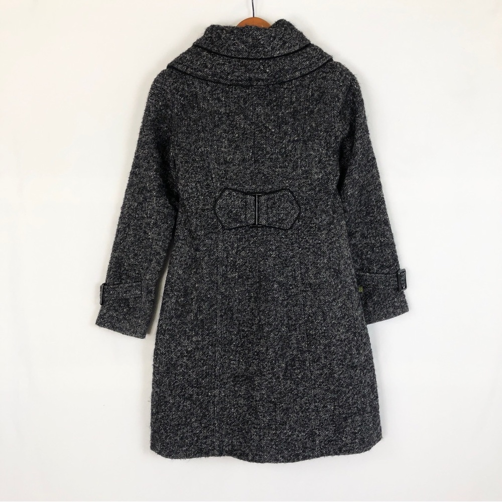Soia and Kyo Wool Coat Black Gray Size S Petite Overcoat Peacoat - Picture 5 of 9